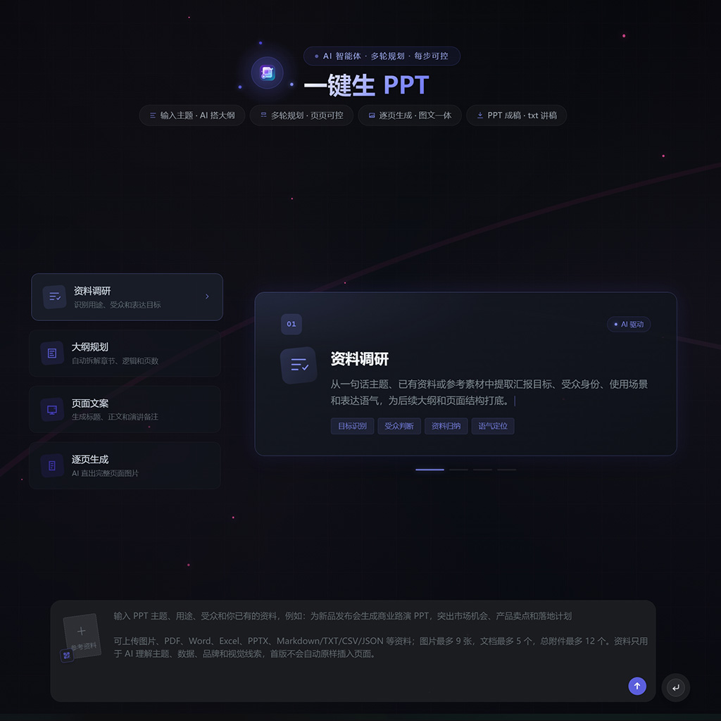菁选灵创一键生成PPT模型演示